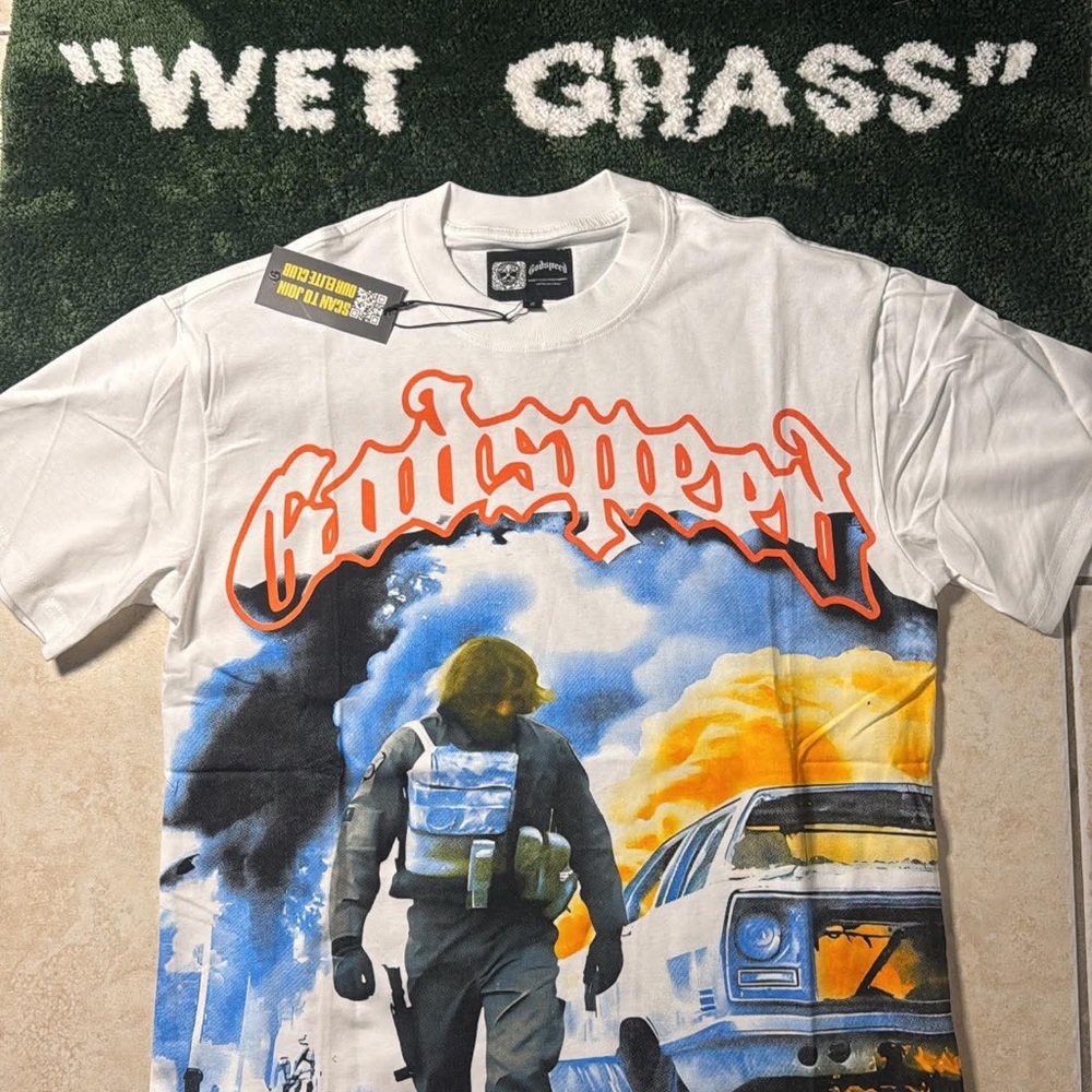 White Graphic T-Shirt with Bold Design